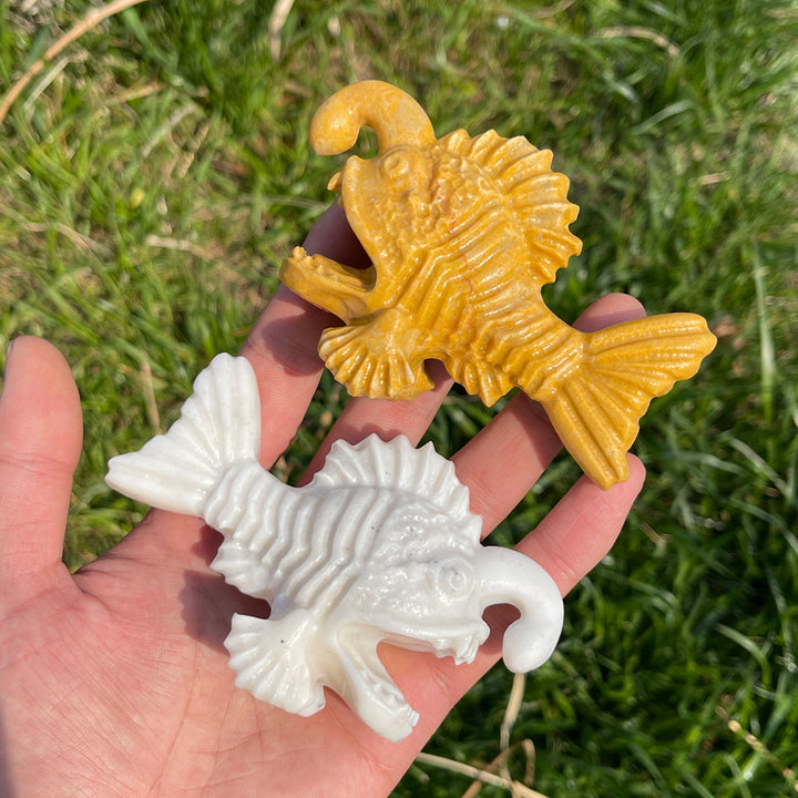 Natural Crystal Carving Anglerfish