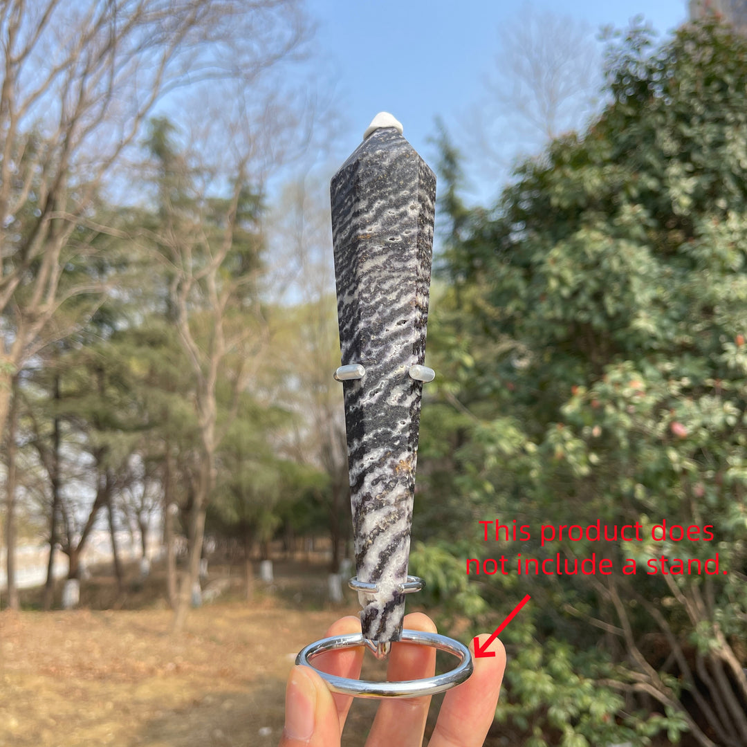 Natural Purple Zebra Fluorite Wand