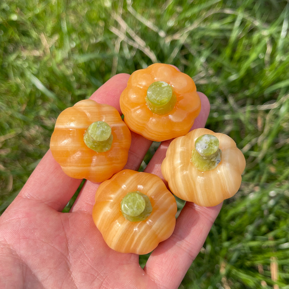 Yellow Calcite Pumpkin