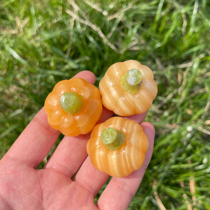 Yellow Calcite Pumpkin
