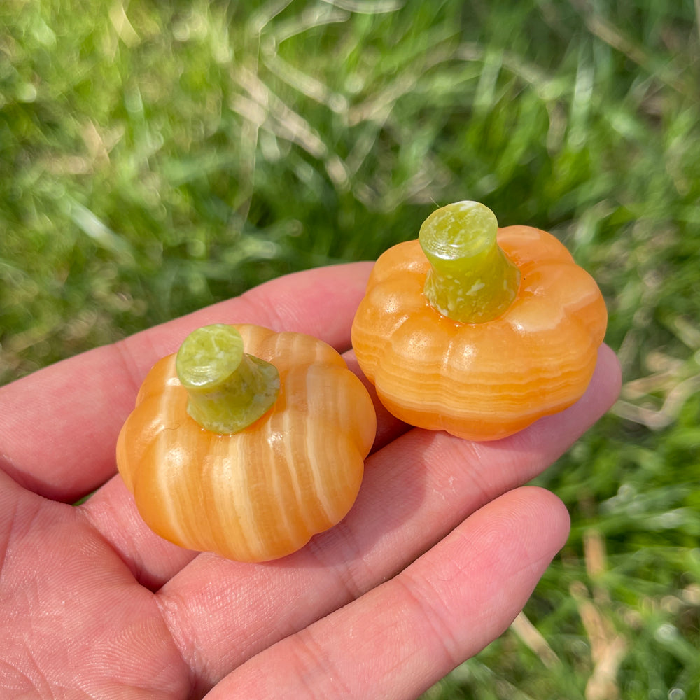 Yellow Calcite Pumpkin