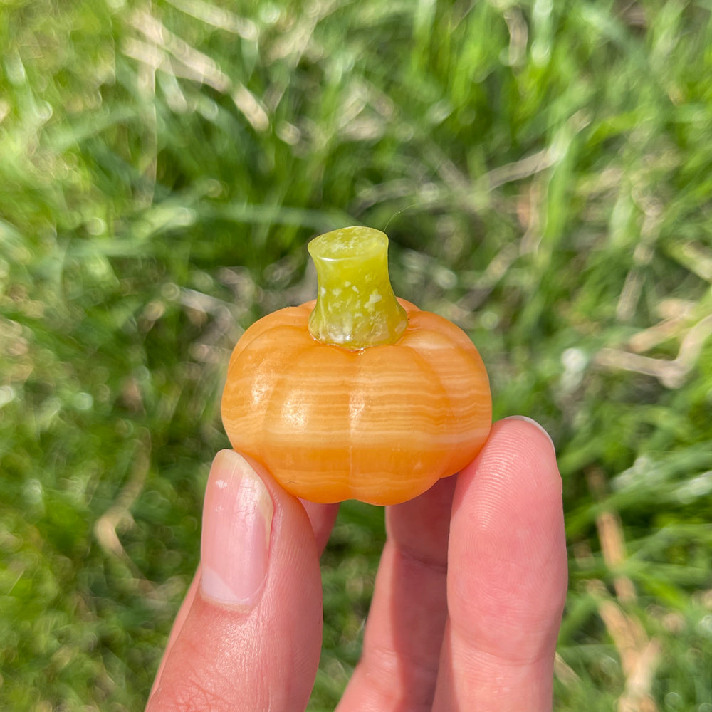 Yellow Calcite Pumpkin