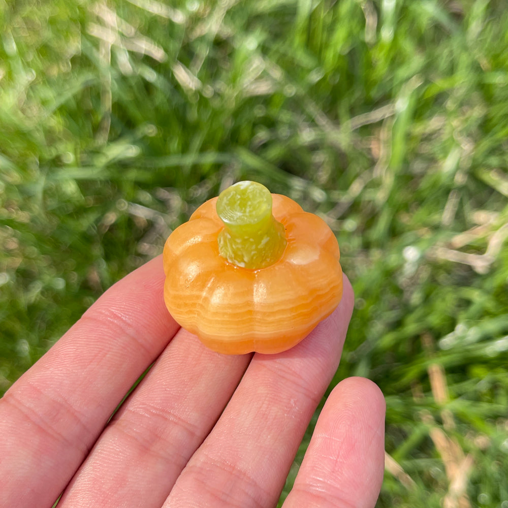 Yellow Calcite Pumpkin