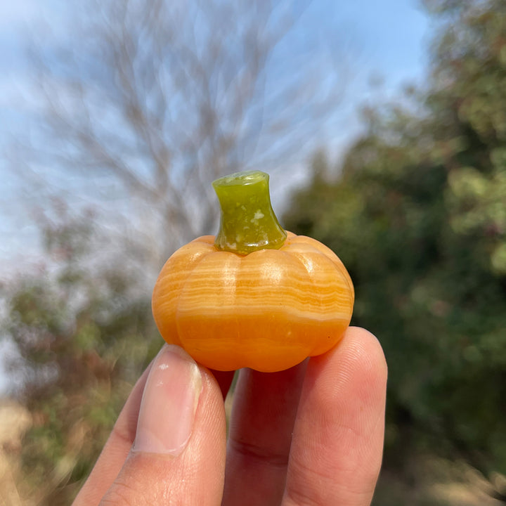 Yellow Calcite Pumpkin