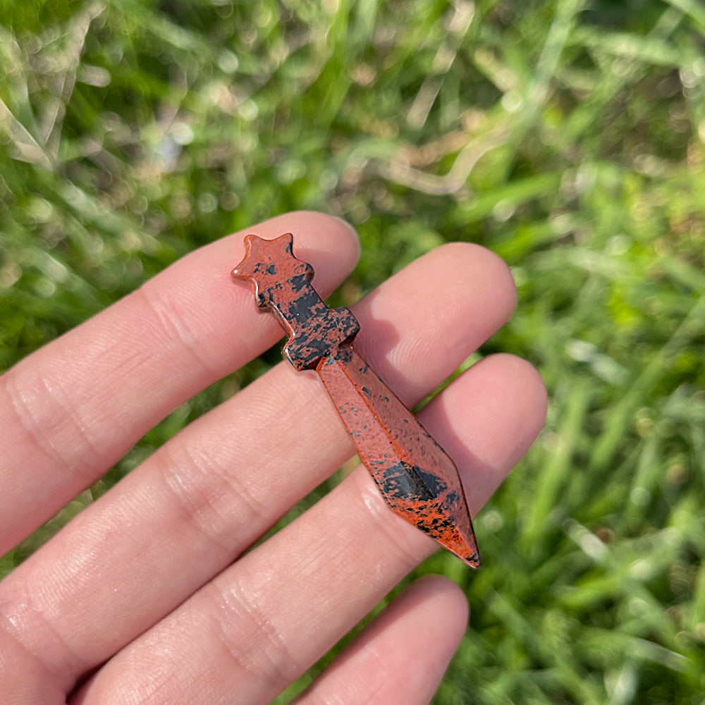 Natural Crystal Carving Mini Dagger