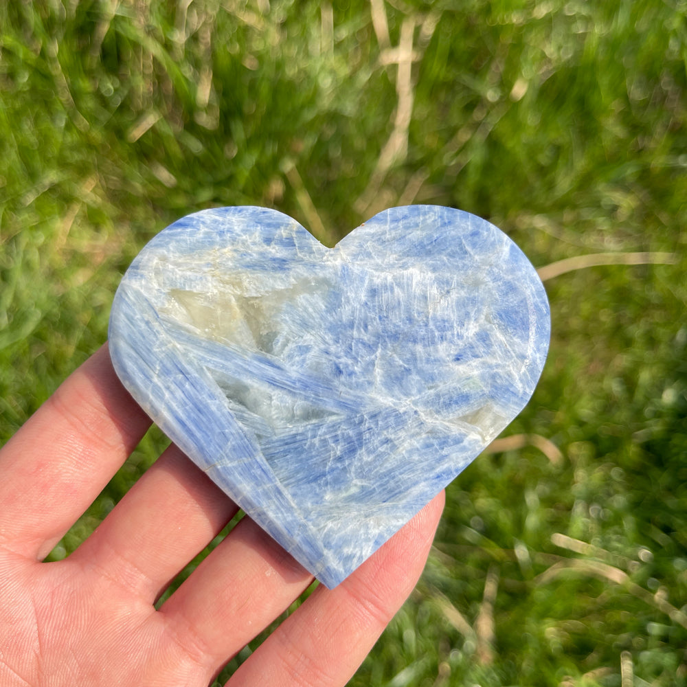 Natural Blue Kyanite Heart