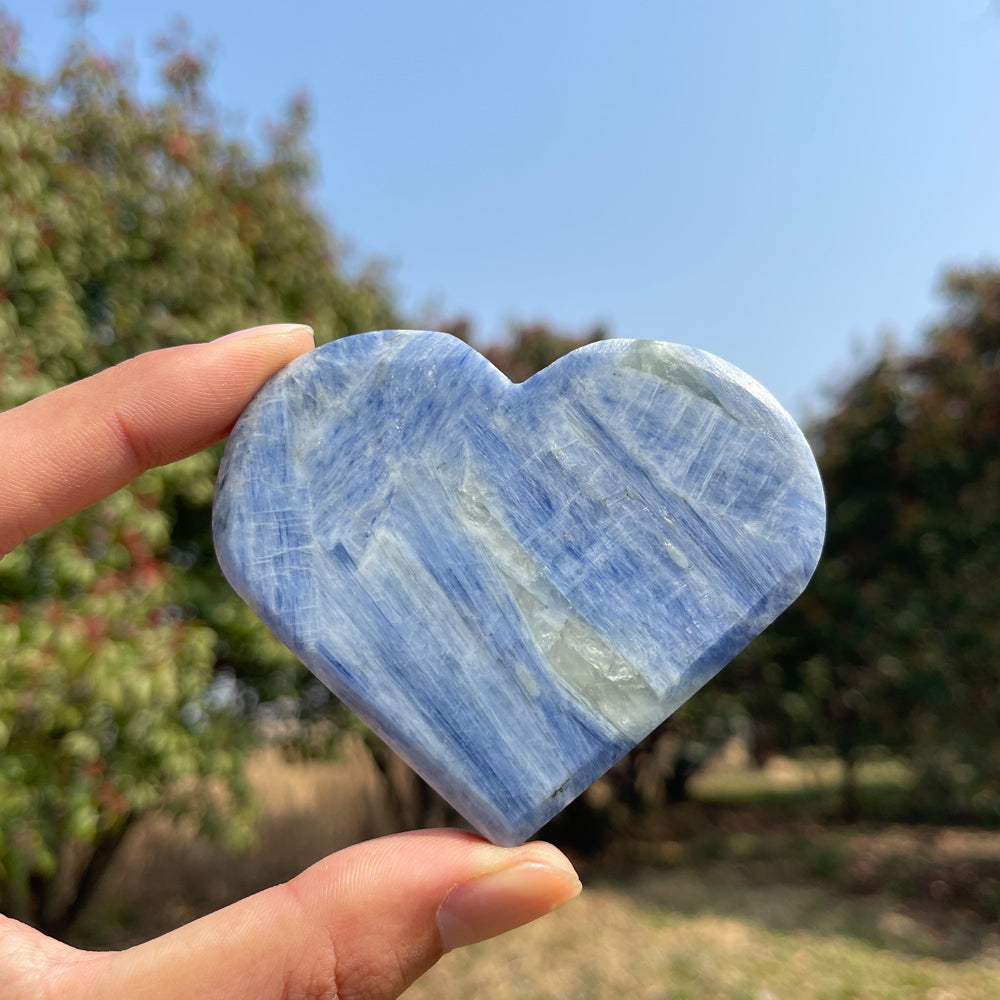 Natural Blue Kyanite Heart