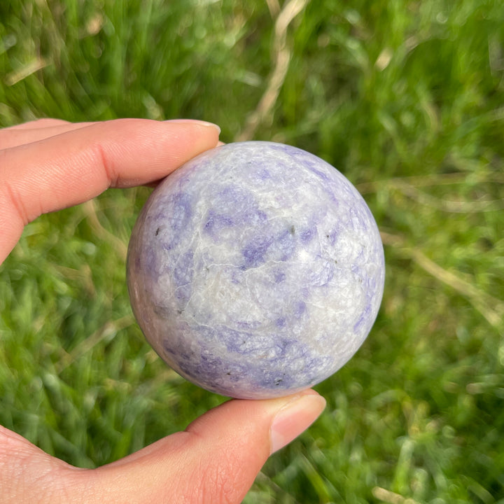 Natural Crystal Fluorite With Serpentine Sphere