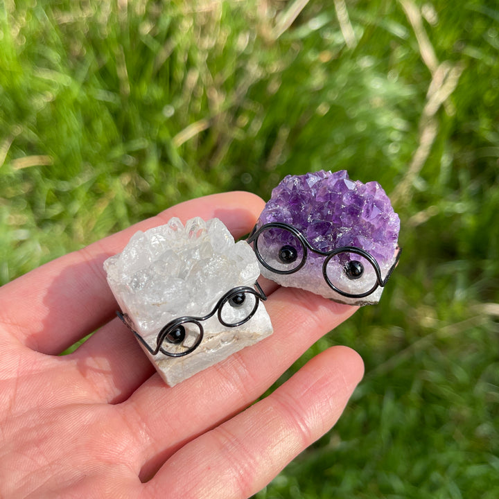 Kristallbaum mit Rohstein