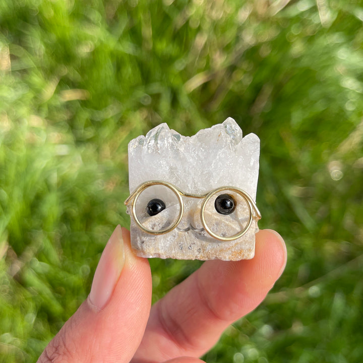 Kristallbaum mit Rohstein