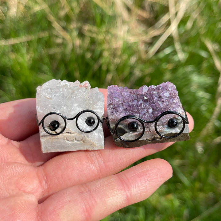 Kristallbaum mit Rohstein