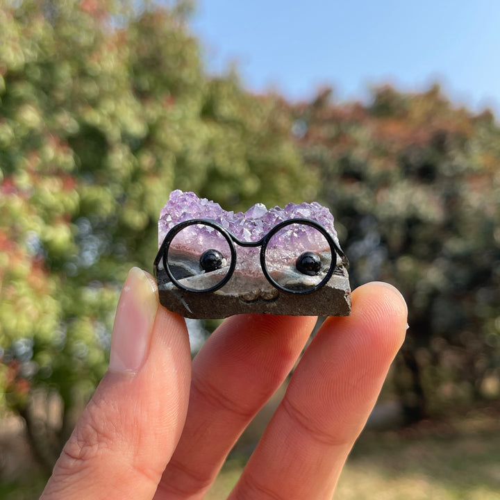 Kristallbaum mit Rohstein