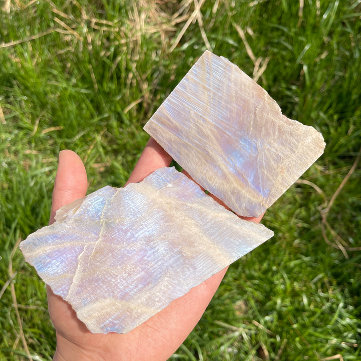 Natural Moonstone Slices