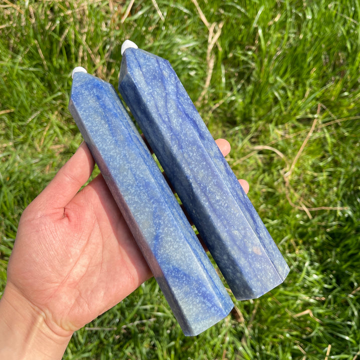 Natural Crystal Blue Aventurine Point