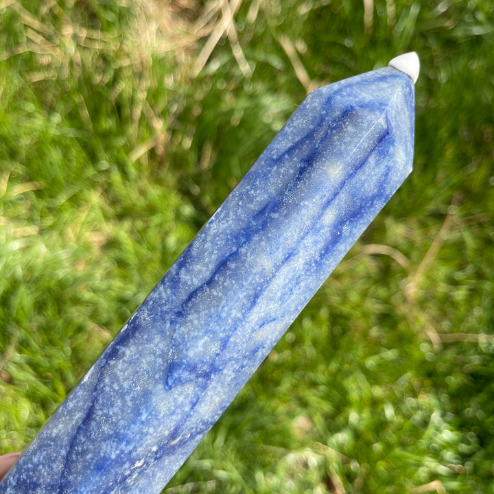 Natural Crystal Blue Aventurine Point