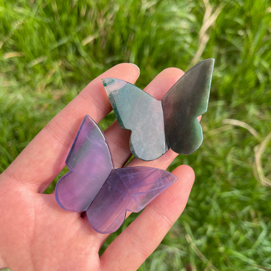 Natural Crystal Carved Beautiful 3D Butterfly