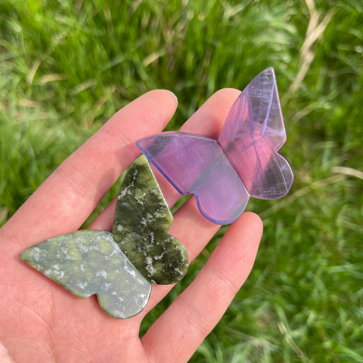 Natural Crystal Carved Beautiful 3D Butterfly