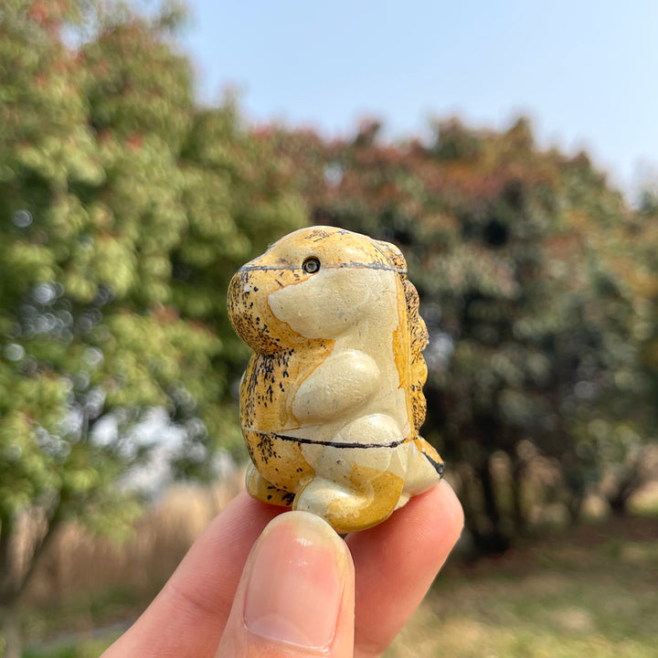Natural Crystal Picture Jasper Dinosaur