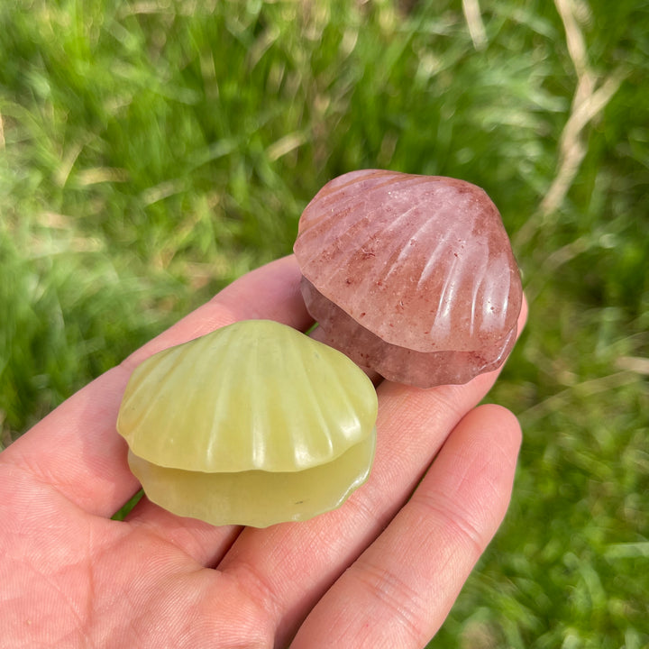Natural Carved Crystal Shells