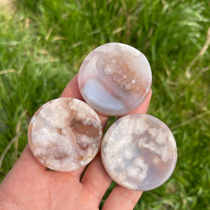 Natural Crystal Flower Agate Bowl