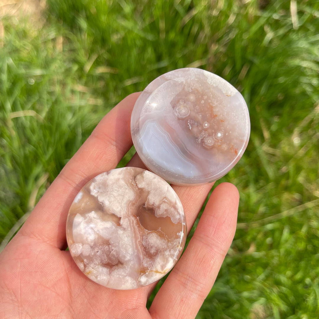 Natural Crystal Flower Agate Bowl