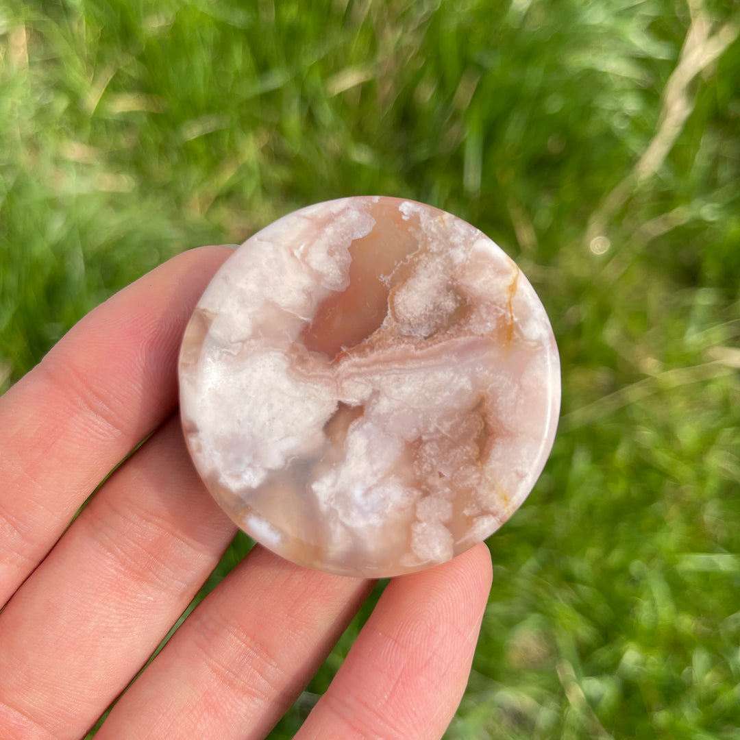 Natural Crystal Flower Agate Bowl