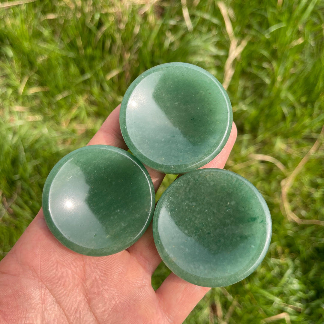 Natural Crystal Green Aventurine Round Bowl