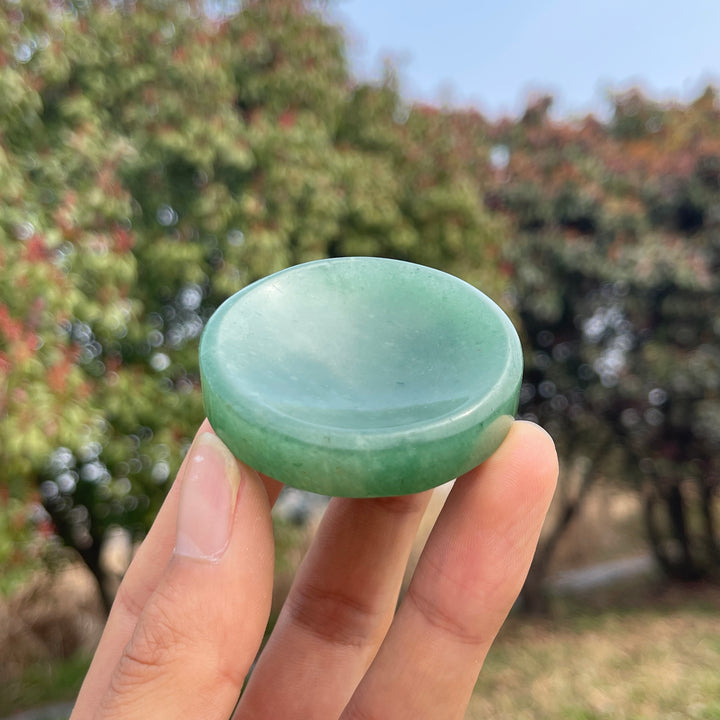 Natural Crystal Green Aventurine Round Bowl