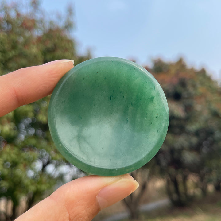 Natural Crystal Green Aventurine Round Bowl
