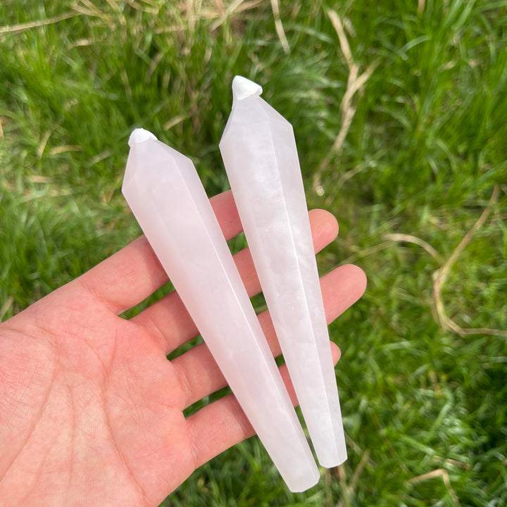 Natural Crystal Pink Calcite Wand