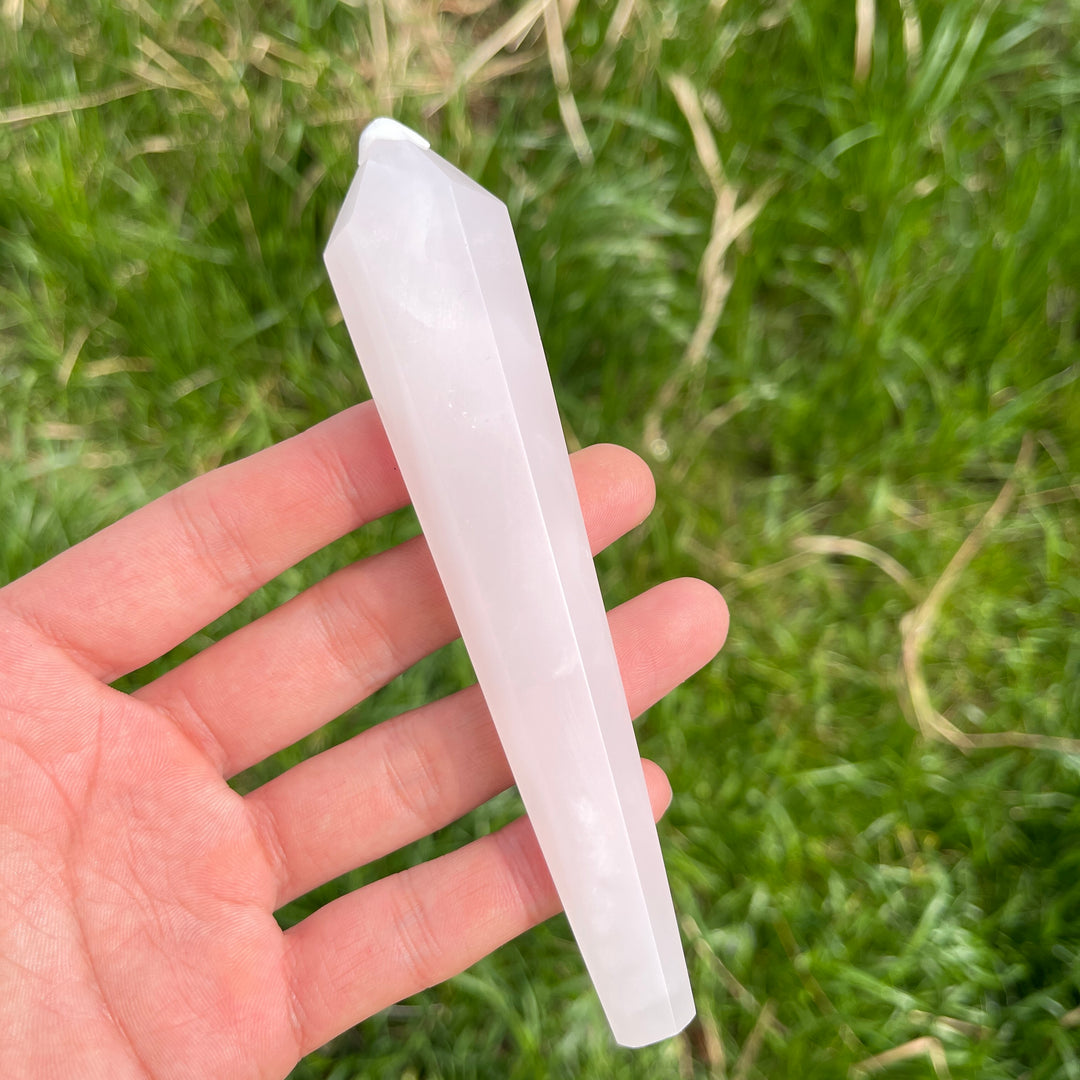 Natural Crystal Pink Calcite Wand