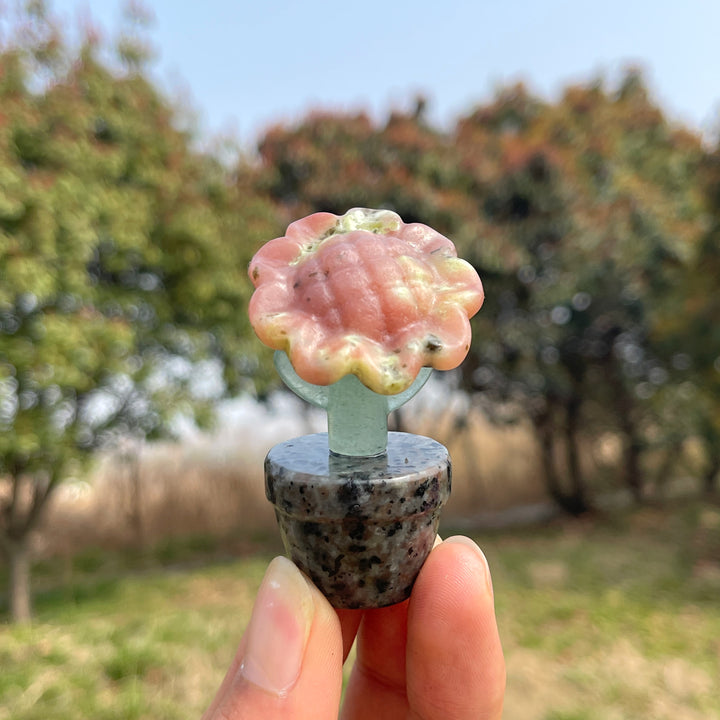 Natural Crystal Sunflower Carving