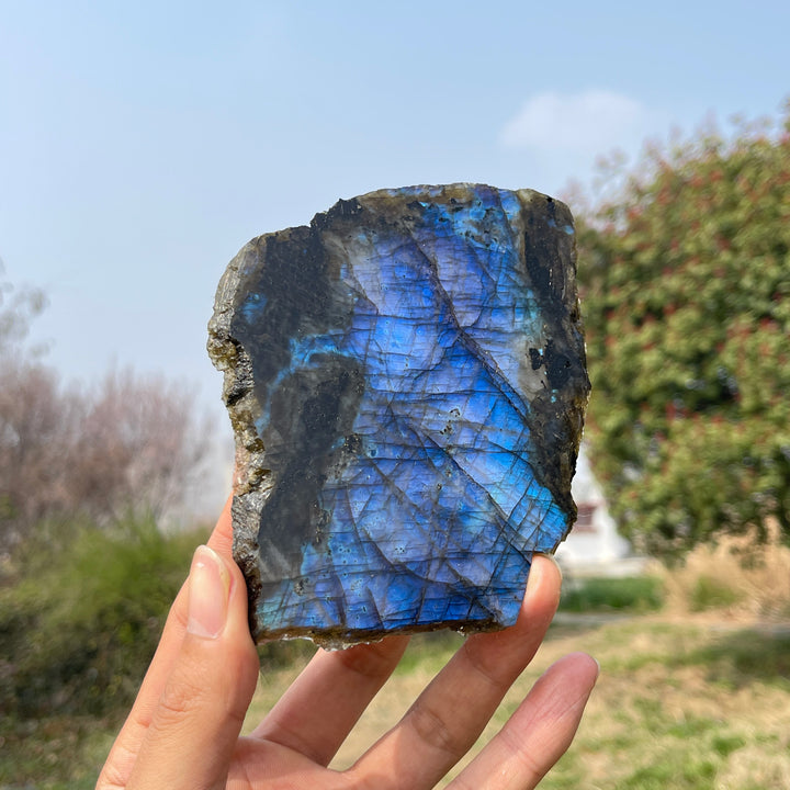 Unique,Natural Labradorite Slice
