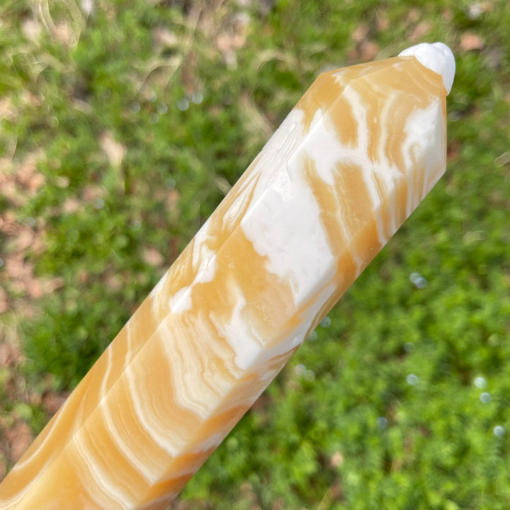 Natural Yellow Calcite Point