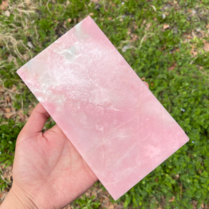 Natural Crystal Pink Opal Slice