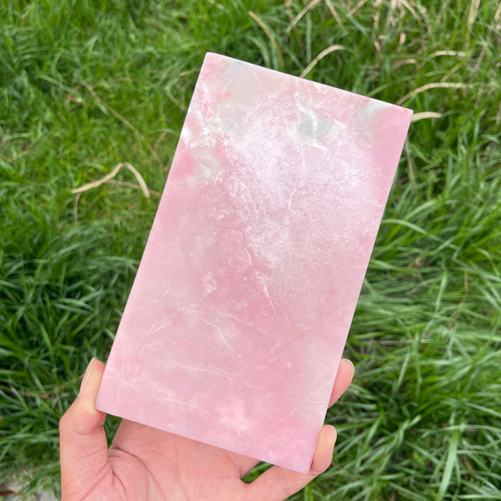 Natural Crystal Pink Opal Slice