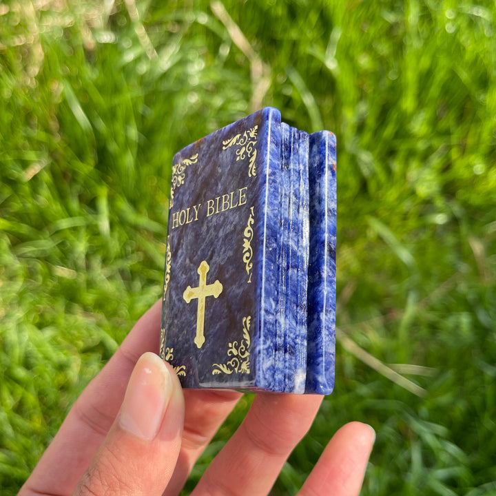 Natural Crystal Carved Bible