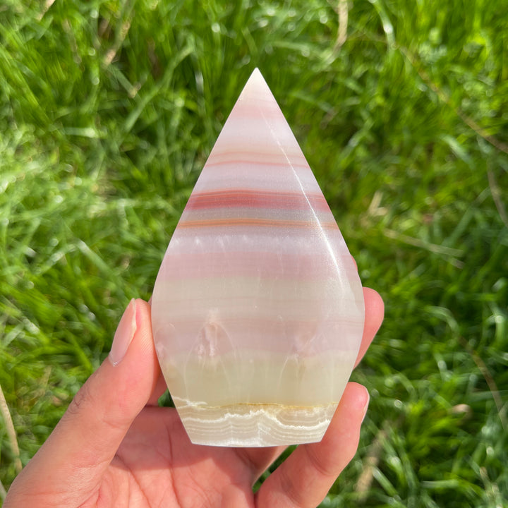 Natural Crystal Calcite Teardrop