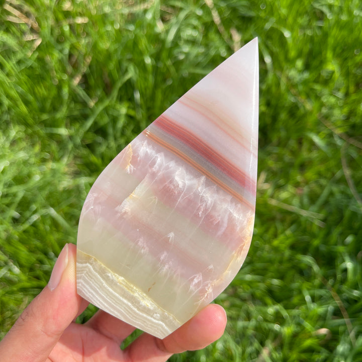Natural Crystal Calcite Teardrop