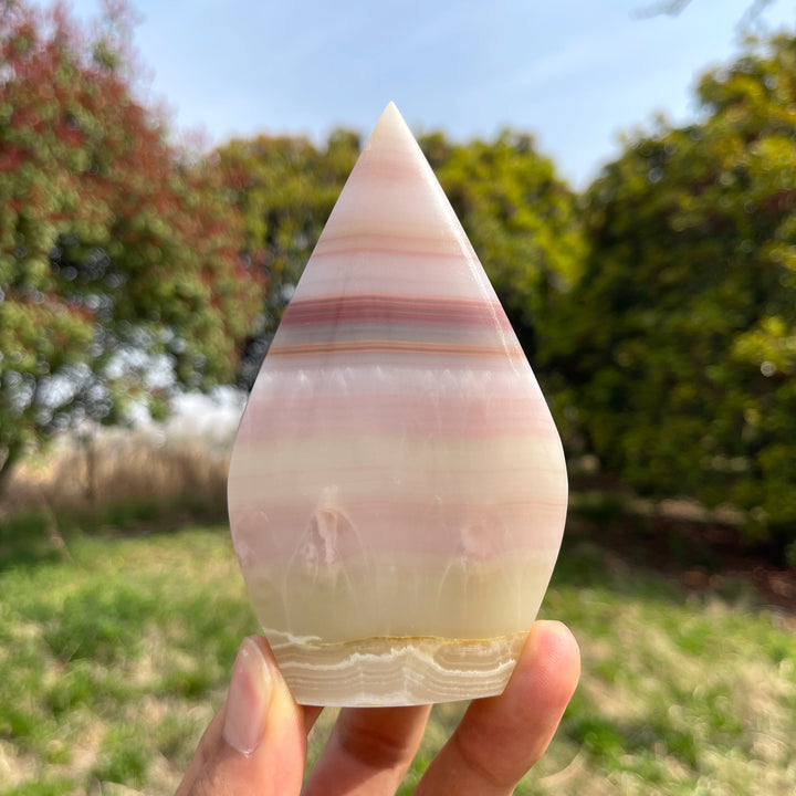 Natural Crystal Calcite Teardrop