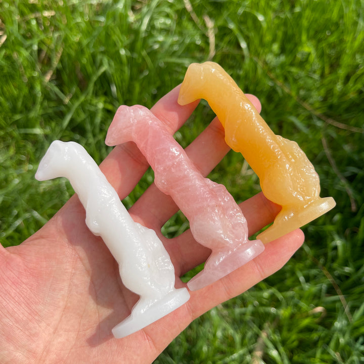 Natural Crystal Meerkat Carving