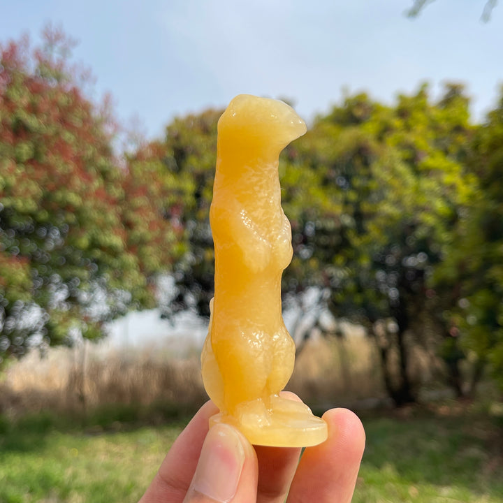 Natural Crystal Meerkat Carving
