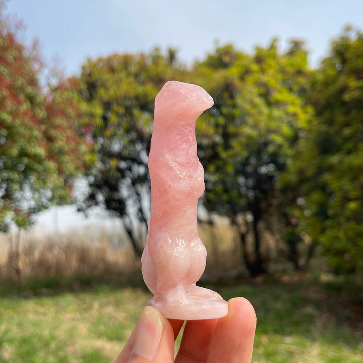Natural Crystal Meerkat Carving
