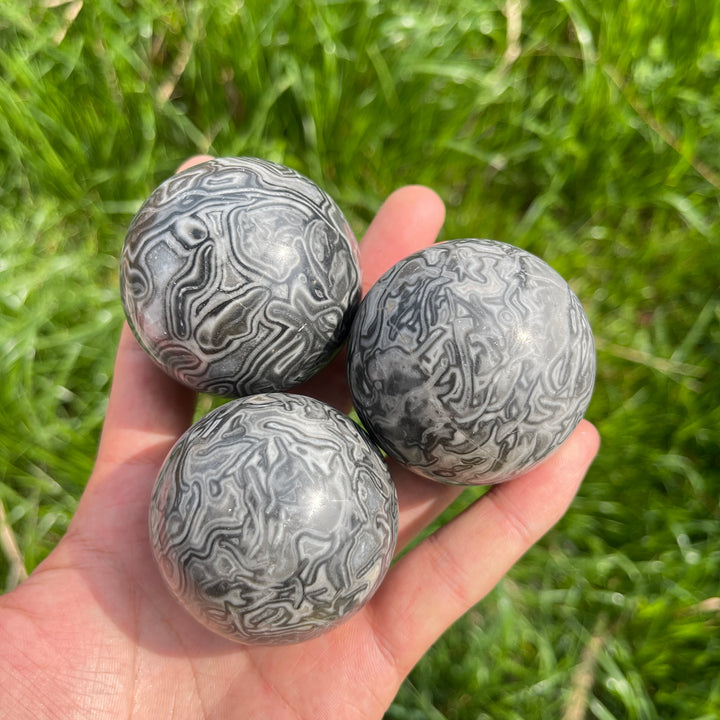 Natural Crystal Calcite Sphere