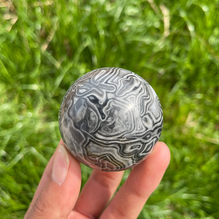 Natural Crystal Calcite Sphere