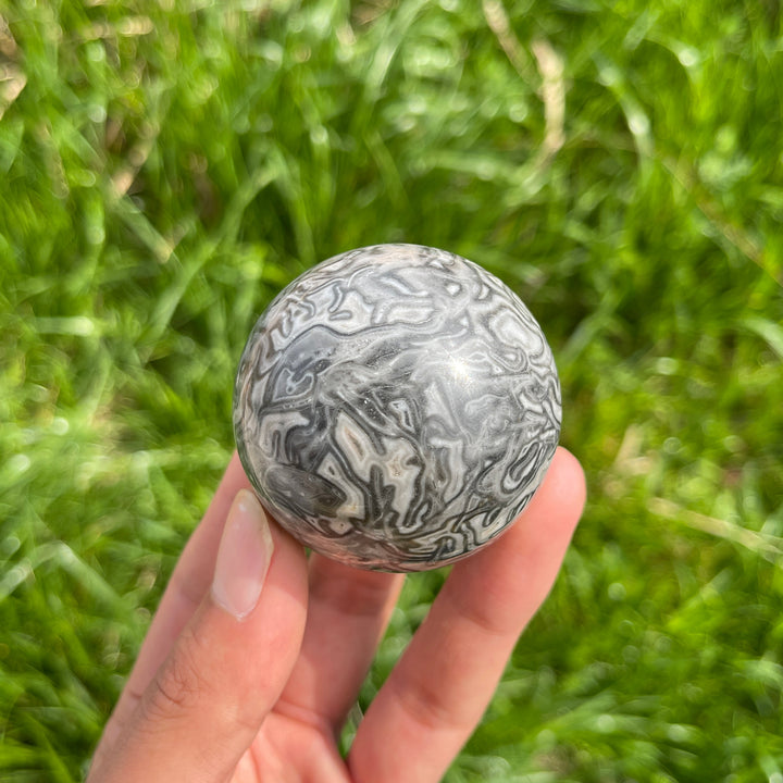 Natural Crystal Calcite Sphere