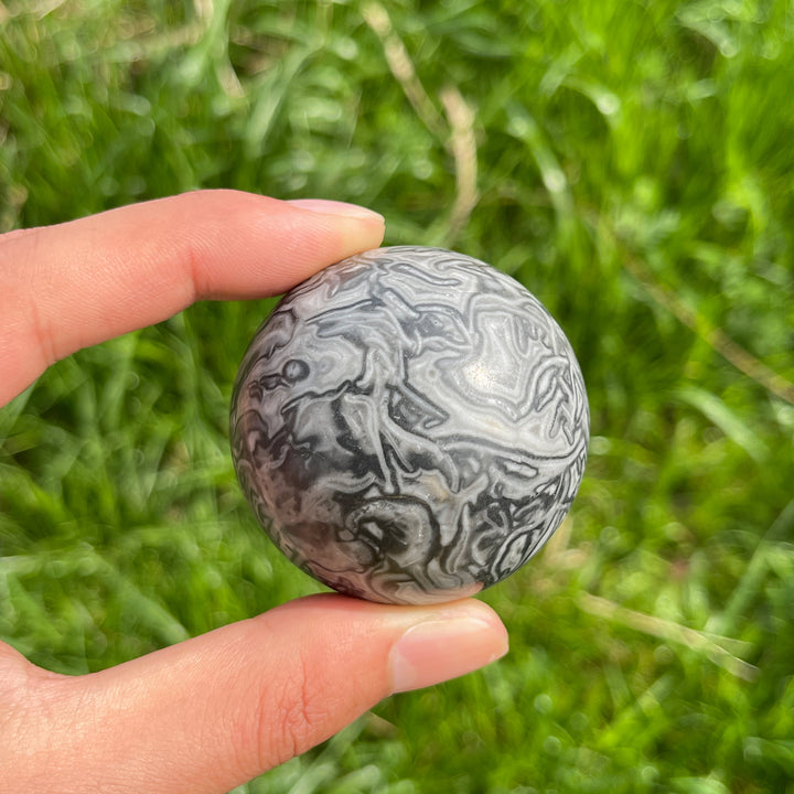 Natural Crystal Calcite Sphere