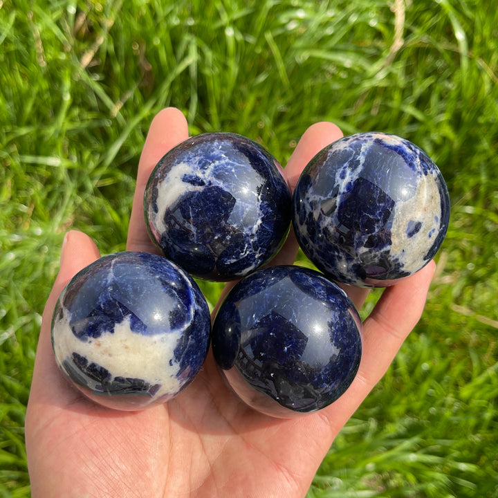 Natural Sodalite Crystal Sphere
