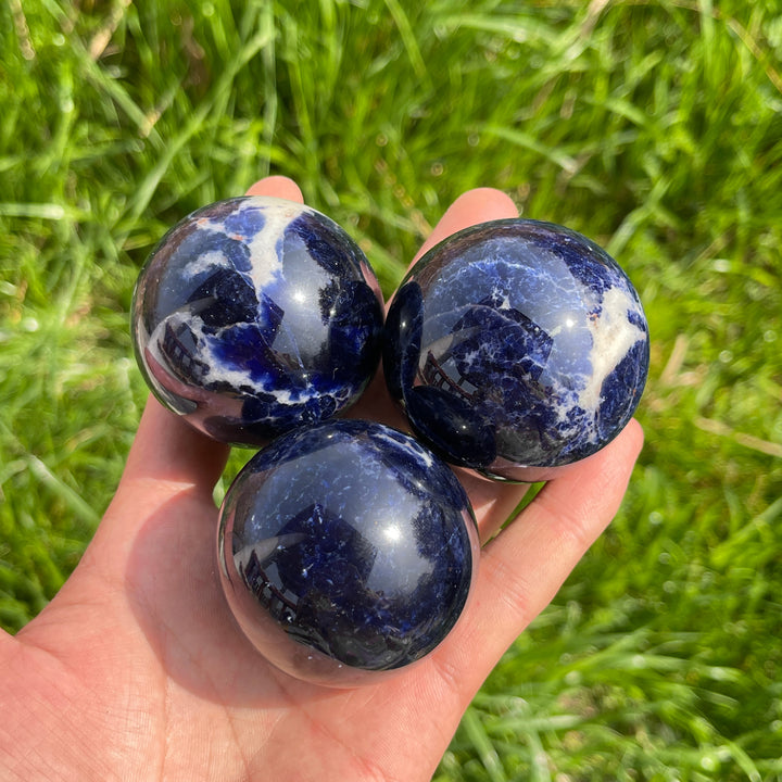 Natural Sodalite Crystal Sphere