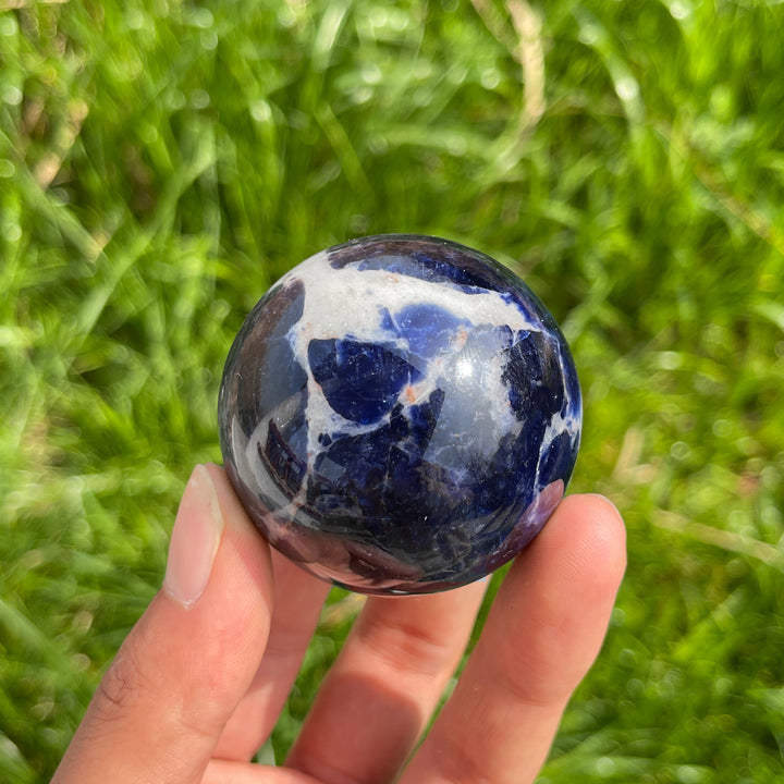 Natural Sodalite Crystal Sphere